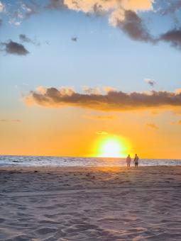 Free Stock Photo of Beach sunset