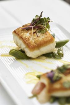 Free Stock Photo of Gourmet fish dish
