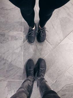 Free Stock Photo of Footwear couple