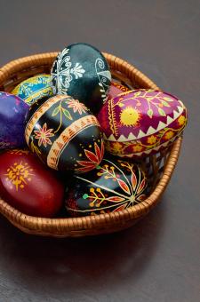 Free Stock Photo of Decorated eggs