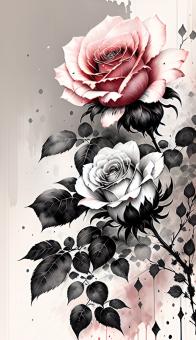 Free Stock Photo of Roses art 