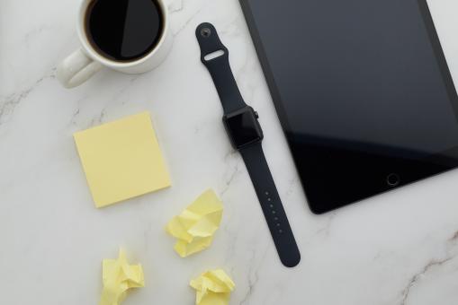 Free Stock Photo of Office flatlay workspace