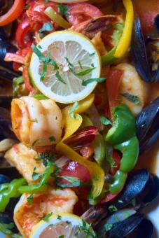 Free Stock Photo of Fresh prepared seafood