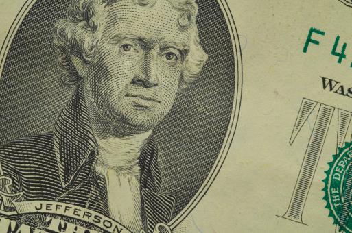 Free Stock Photo of Two dollar bill