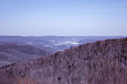 Free Stock Photo of Scenic winter mountains