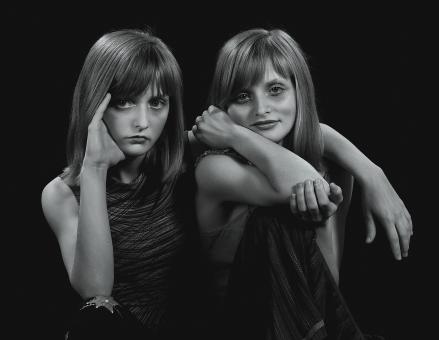 Free Stock Photo of Female twins