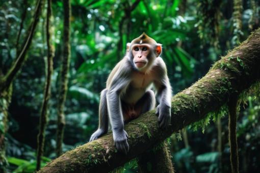 Free Stock Photo of Monkey in the jungle