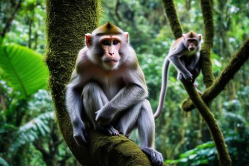 Free Stock Photo of Pair of Monkeys