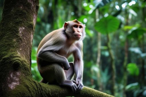 Free Stock Photo of Monkey in the jungle