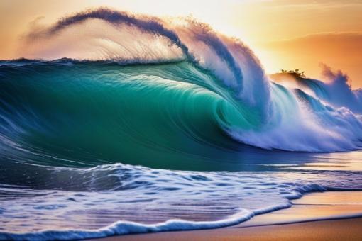 Free Stock Photo of Ocean surf