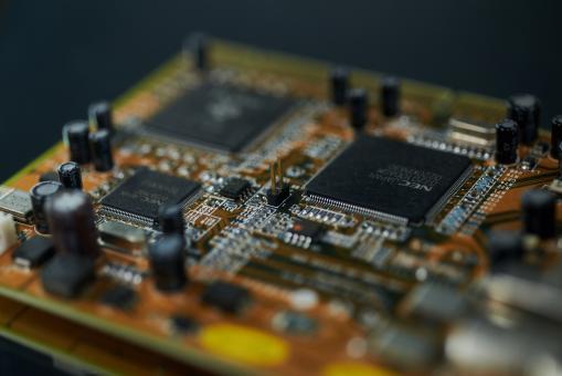 Free Stock Photo of Computer Circuitboard