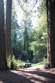 Free Stock Photo of Woman in hammock