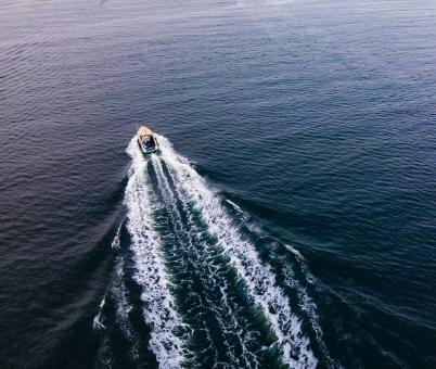 Free Stock Photo of Boat wake
