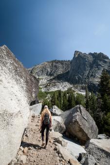 Free Stock Photo of Female hiker