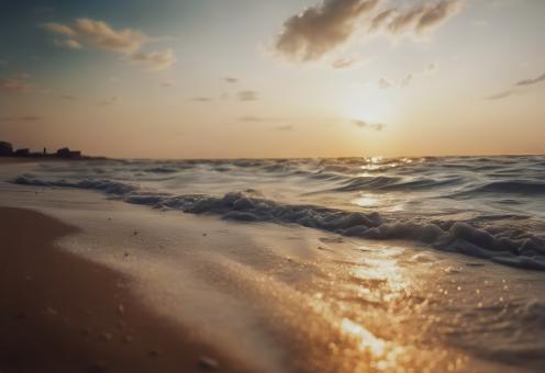 Free Stock Photo of Beach Waves
