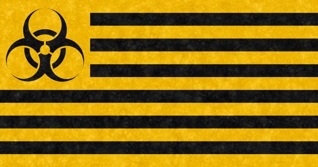 Free Stock Photo of Velvet Biohazard Flag