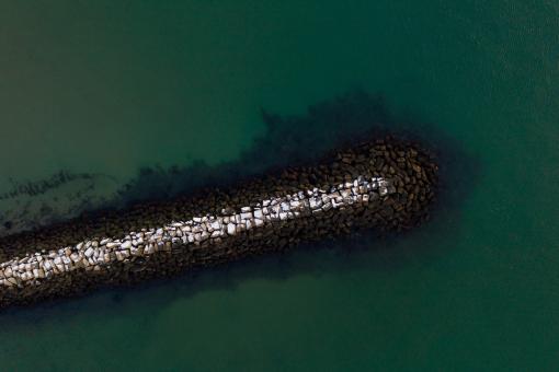 Free Stock Photo of Abstract Aerial Sea
