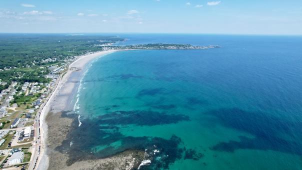 Free Stock Photo of Beach coast aerial