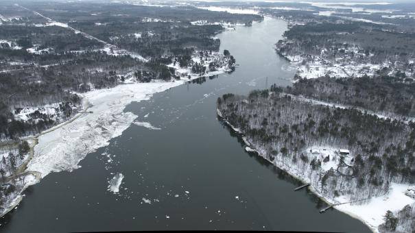 Free Stock Photo of Winter River Landscape