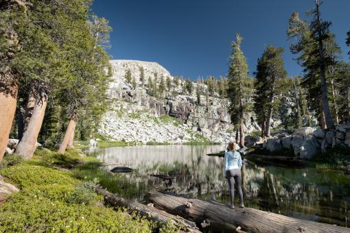 Free Stock Photo of Woman hiking