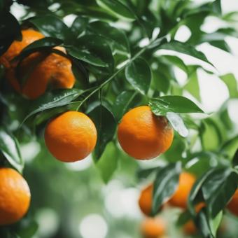 Free Stock Photo of Fresh Orange With Green Leaves