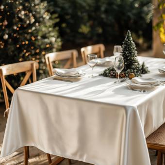 Free Stock Photo of Christmas table setting