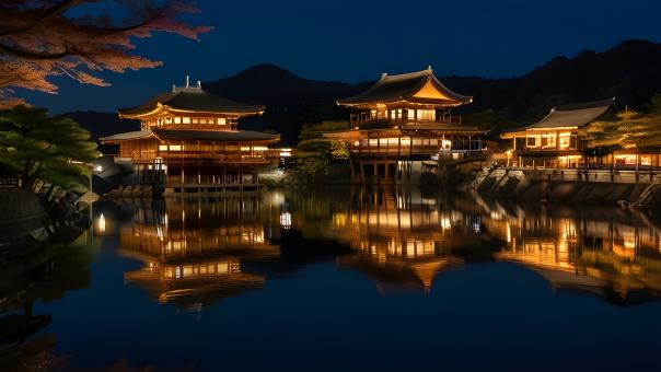 Free Stock Photo of Nighttime at Kiyomizu-dera Temple