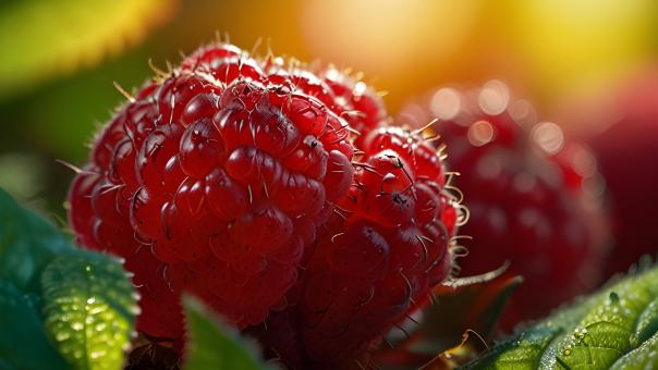 Free Stock Photo of Juicy Raspberry