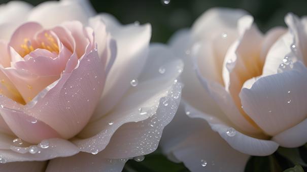 Free Stock Photo of Dew-Kissed Flower