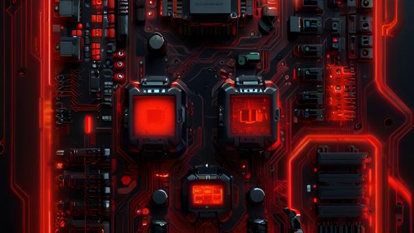 Free Stock Photo of Electronics Circuitboard Background