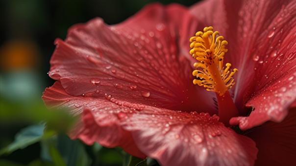 Free Stock Photo of Close-Up of a Beautiful Hibiscus Flower