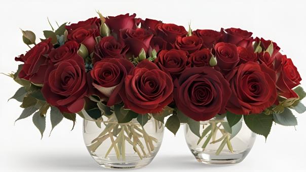 Free Stock Photo of Bouquet of Red Roses