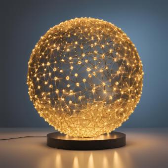Free Stock Photo of Globe – A glowing globe made entirely of blockchain nodes a