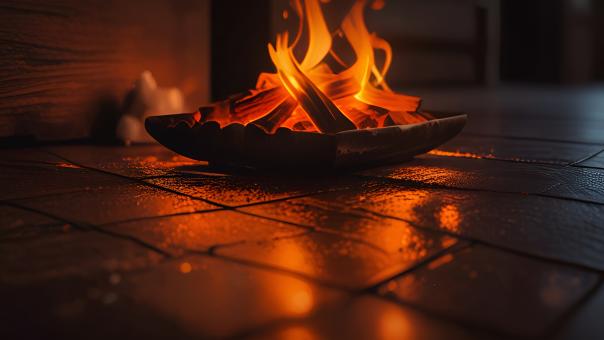 Free Stock Photo of Glowing Ember in the Shadows