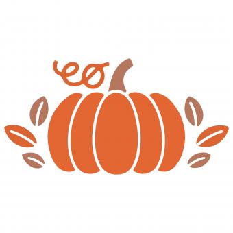 Free Stock Photo of Minimalist logo of a stylized pumpkin 