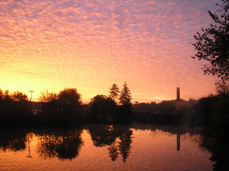 Free stock image of Sunrise over Arkwright created by deb jencks