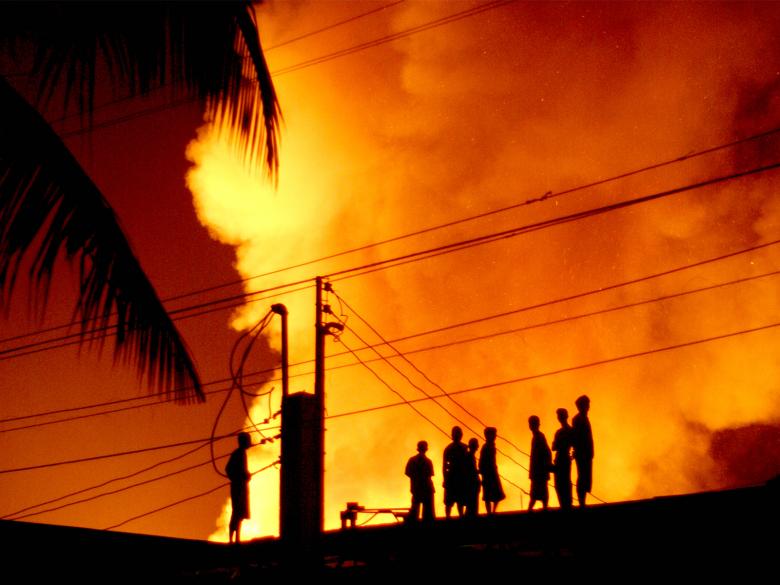Free stock image of The roof is on Fire created by homer anthony medici