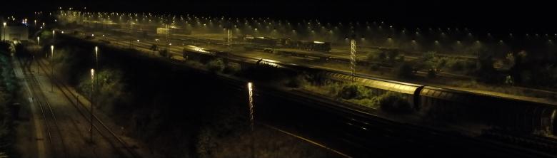 Free stock image of Lights at the trainyard created by sebastian dammark
