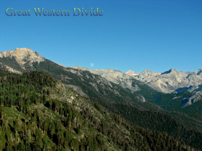 Free stock image of Moon Peering Over the Great Western Divi created by bonnie l. mahaffey