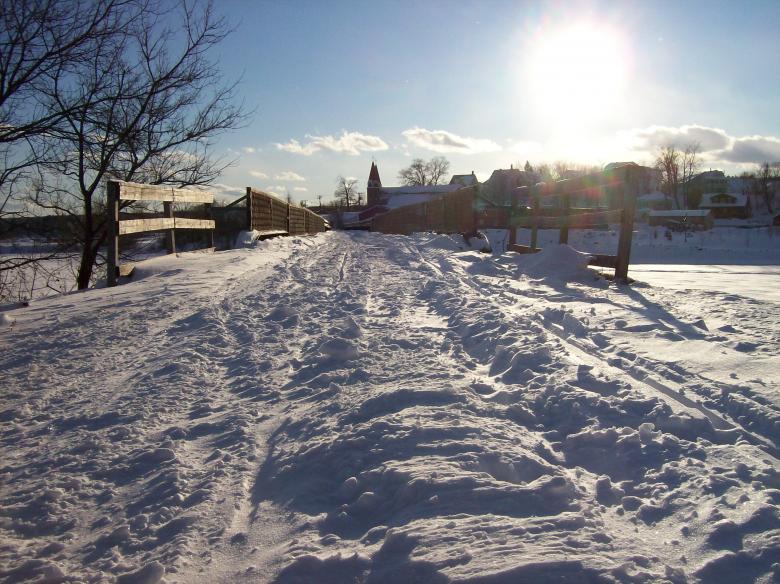 Free stock image of Snowy Path created by rashi gupta