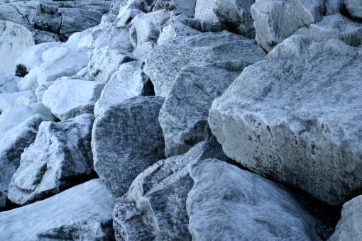 Icy rocks - Free Stock Photo