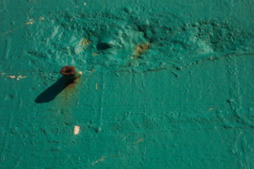 Free Stock Photo of Green Metal Wall