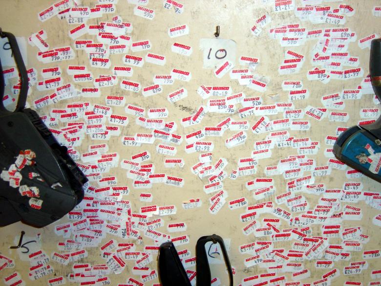 Free stock image of Price stickers on table created by ian james cox