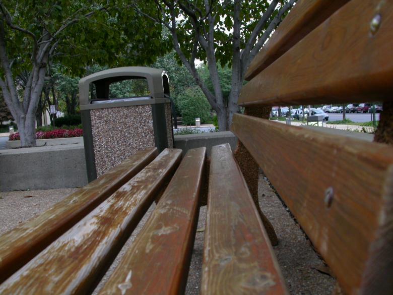 Free stock image of Bench closeup created by raymond henry