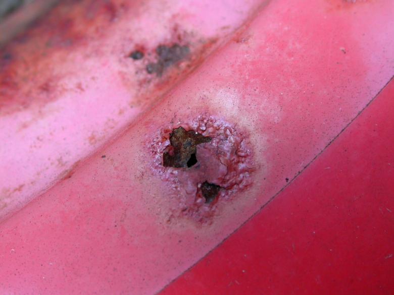 Free stock image of Rusted Red Metal created by raymond henry