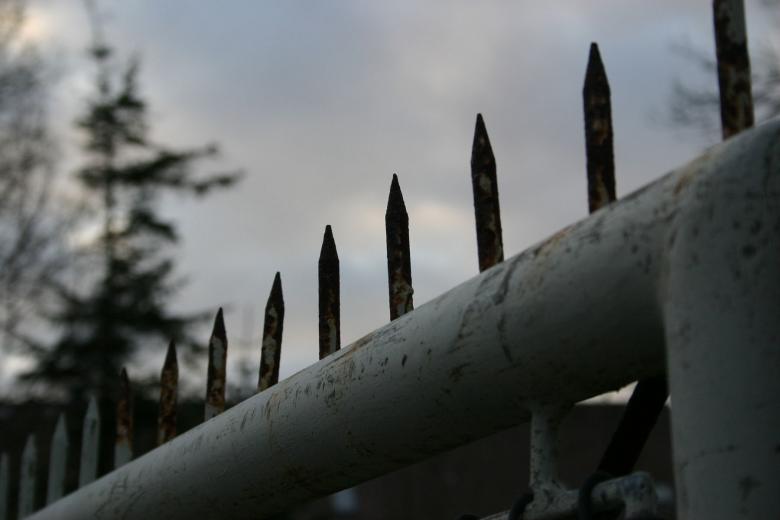 Free stock image of Spikes on a fence created by allan toft pedersen