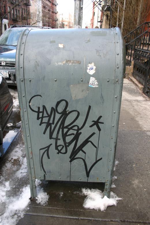 Free stock image of Mailbox graffiti created by allan toft pedersen