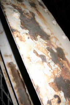 Free Stock Photo of Rusted metal rail