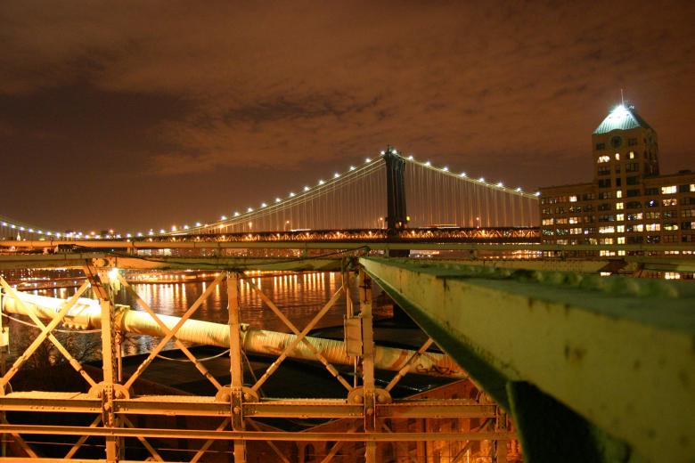 Free stock image of New York City by night created by allan toft pedersen