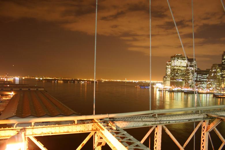 Free stock image of New York City by night created by allan toft pedersen